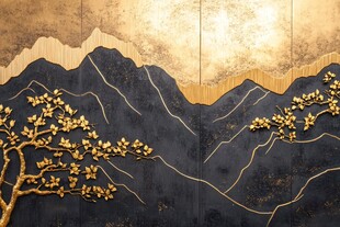 金枝墨山中式艺术装饰画
