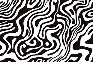 黑白抽象波浪纹理图案