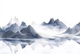 水墨山水间 静谧山水景