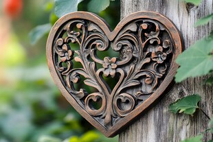 心形雕花铁艺装饰品