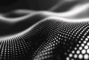 黑白波点抽象动感背景图