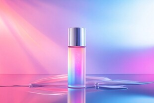 梦幻渐变香水瓶