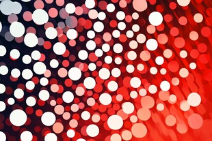 梦幻红底散点背景图