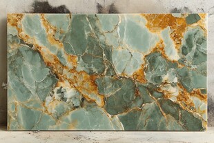 翠绿黄纹大理石纹理之美