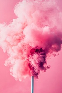 粉色烟雾特效场景展示