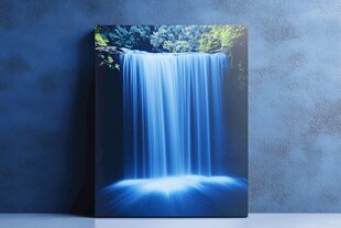 梦幻瀑布画作展示