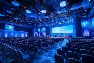 现代科技风大型会议场地