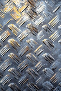 金属花纹钢板纹理特写