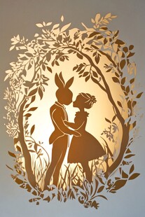 童话森林中的兔子情侣