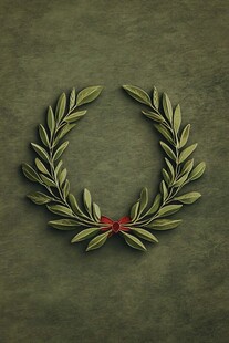 橄榄枝花环 简约优雅装饰