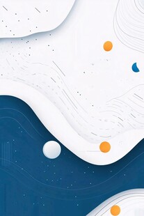 蓝白渐变抽象几何背景图