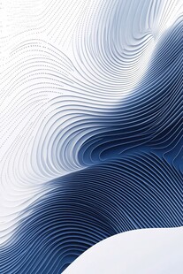 蓝白渐变波纹抽象背景图