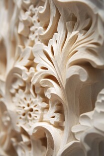 精美木雕花纹细节展示