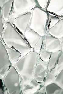 破碎玻璃纹理特写