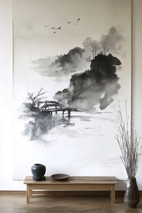 中式水墨风室内装饰画