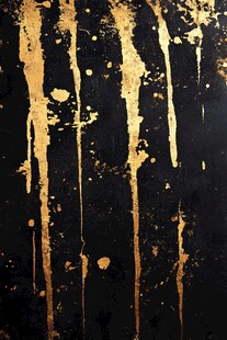 黑金流淌抽象艺术纹理
