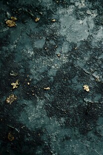 斑驳地面上的枯叶痕迹