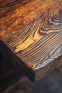 复古木纹桌面细节特写