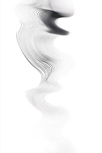 黑白线条抽象动感图案