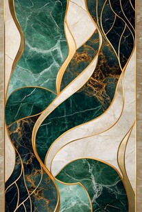 绿金大理石纹理装饰图案