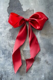 红色大蝴蝶结装饰