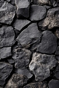 粗糙石块墙面纹理特写