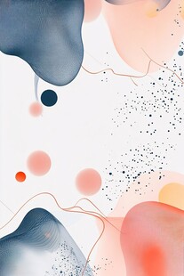 抽象水墨风流体艺术图案