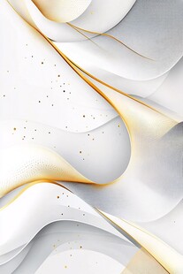 白色渐变流线抽象艺术背景