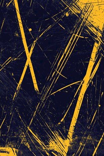 黄黑抽象笔触艺术背景图