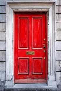 红色复古门 尽显经典韵味