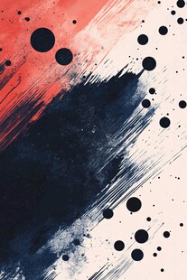 抽象水墨笔触背景图案