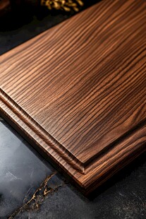 深棕色实木板材质感展示