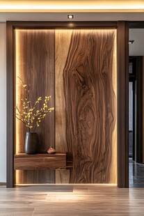 木质玄关设计 尽显雅致