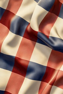 格子布料纹理特写