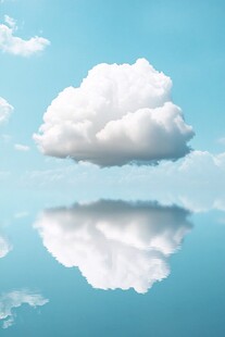 天空中漂浮的梦幻云朵