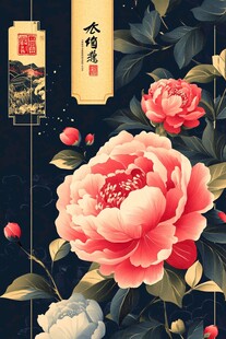 中式牡丹图 典雅东方韵味