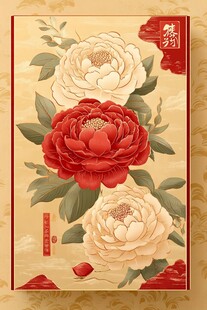 中式牡丹图 典雅东方韵