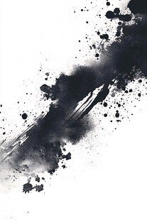 墨韵飞溅 抽象水墨笔触