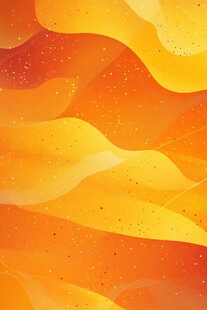 橙黄色梦幻波浪纹理背景