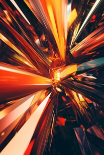 炫彩放射状抽象光影效果