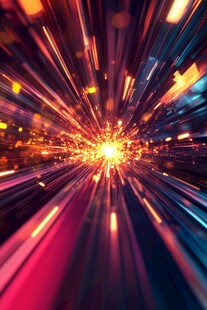 绚丽光影爆发特效背景图