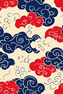 中式云纹图案