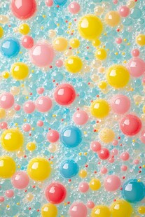 缤纷彩色泡泡梦幻背景图