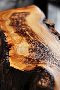 木纹奇观 独特树桩纹理特写