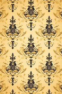 奢华金色欧式花纹壁纸