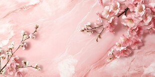 粉色樱花背景唯美画面