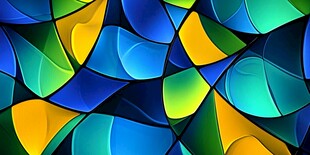 炫彩几何抽象图案背景