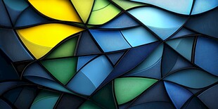 绚丽多彩几何抽象图案