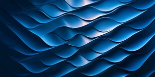 蓝色波浪纹理抽象背景