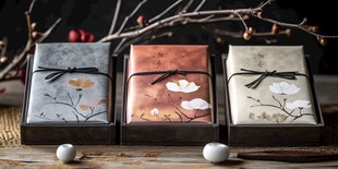 古风雅致礼盒包装展示